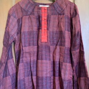 Ace & Jig Cabaret Burgundy Cotton Edie Top